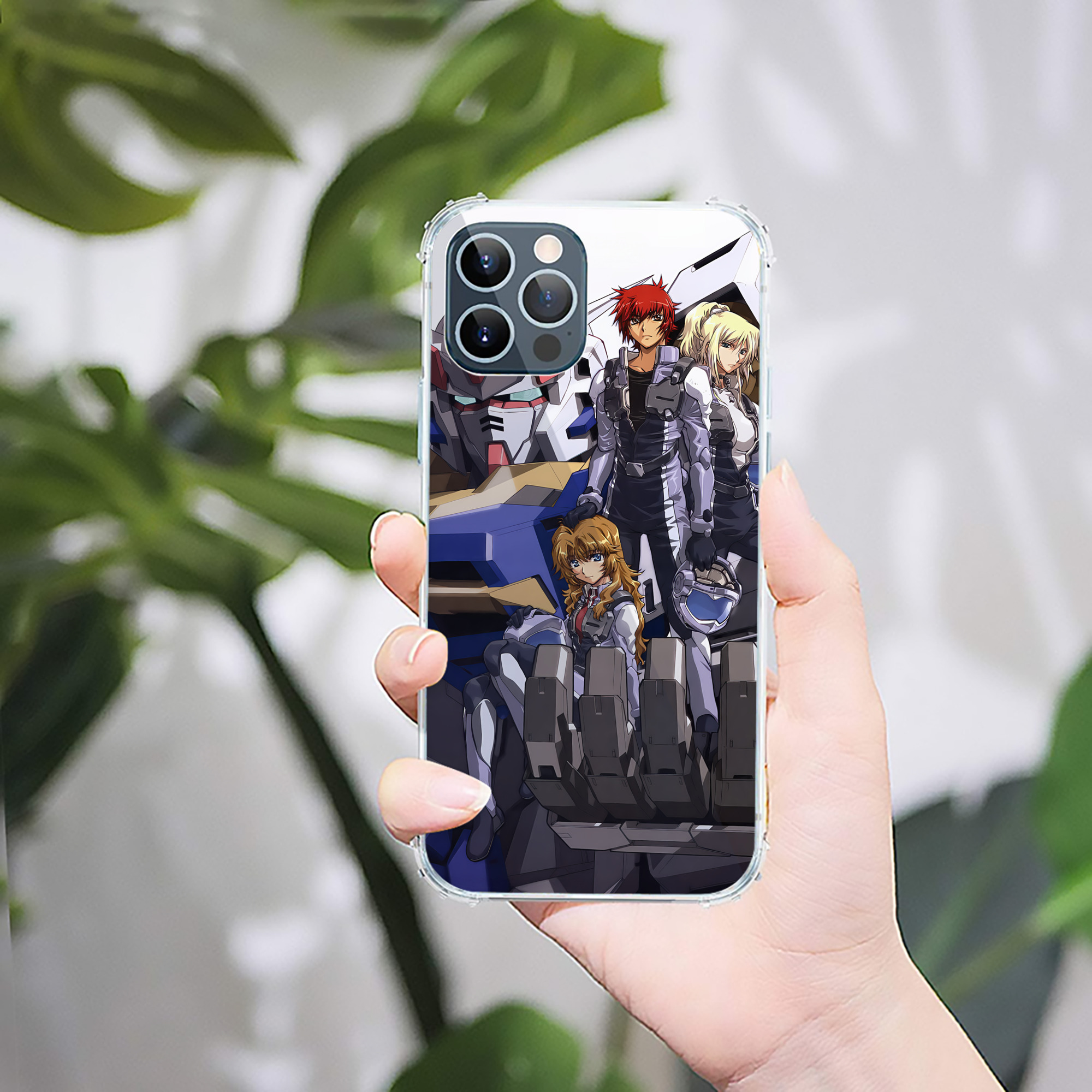 （画像用） 機動戦士ガンダム Mobile Suit Gundam 【iPhone 12シリーズ対応】透明スマホケース（クリアソフトケース）